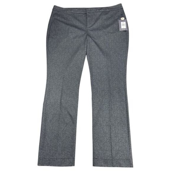 Nydj Slim Fit Ponte Trousers In Mondo Herringbone Size 18 - Picture 2 of 7